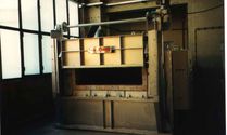 Chamber furnaces from the plant construction for electrical and gas-heated industrial furnaces at Padelttherm in Makranstädt near Leipzig.