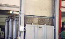 Chamber furnaces from the plant construction for electrical and gas-heated industrial furnaces at Padelttherm in Makranstädt near Leipzig.