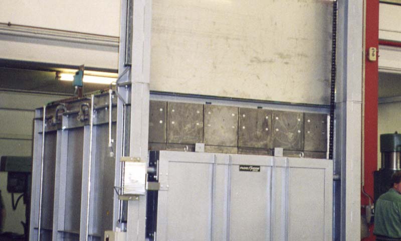 Chamber furnaces from the plant construction for electrical and gas-heated industrial furnaces at Padelttherm in Makranstädt near Leipzig.