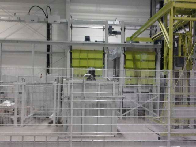 Fully automatic chamber furnace from the plant construction for electrical and gas-heated industrial furnaces at Padelttherm in Makranstädt near Leipzig.