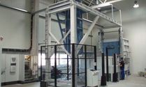 Fully automatic chamber furnace from the plant construction for electrical and gas-heated industrial furnaces at Padelttherm in Makranstädt near Leipzig.