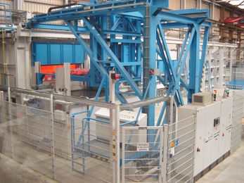 Vollautomatische Kammerofenanlage von Anlagenbau für elektrische und gasbeheizte Industrieöfen Padelttherm in Makranstädt bei Leipzig
