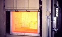 Chamber furnaces from the plant construction for electrical and gas-heated industrial furnaces at Padelttherm in Makranstädt near Leipzig.