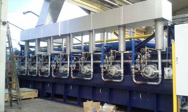 Rotary hearth furnaces, roller hearth furnaces, conveyor furnaces and special furnaces from the plant construction for electrical and gas-heated industrial furnaces at Padelttherm in Makranstädt near Leipzig.