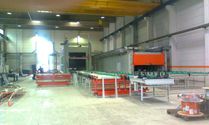 Automatic thermal treatment plant from the plant construction for electrical and gas-heated industrial furnaces at Padelttherm in Makranstädt near Leipzig.