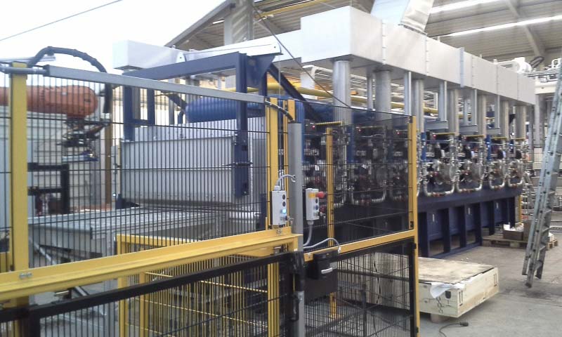 Rotary hearth furnaces, roller hearth furnaces, conveyor furnaces and special furnaces from the plant construction for electrical and gas-heated industrial furnaces at Padelttherm in Makranstädt near Leipzig.