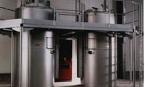 Shaft furnaces from the plant construction for electrical and gas-heated industrial furnaces at Padelttherm in Makranstädt near Leipzig.